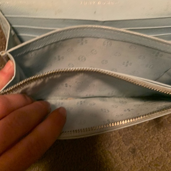 Tory Burch Robinson wallet crossbody satchel bag light blue - Picture 7 of 14